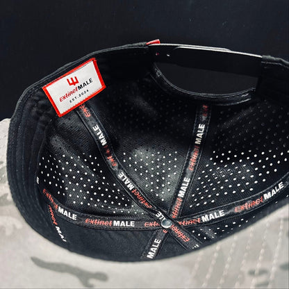 ExtinctMALE camo hat — interior branded detail